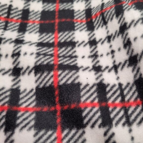 Mad Dog Girls Black/White Plaid Fleece Pajama Pant Size Small(6) - Picture 3 of 8